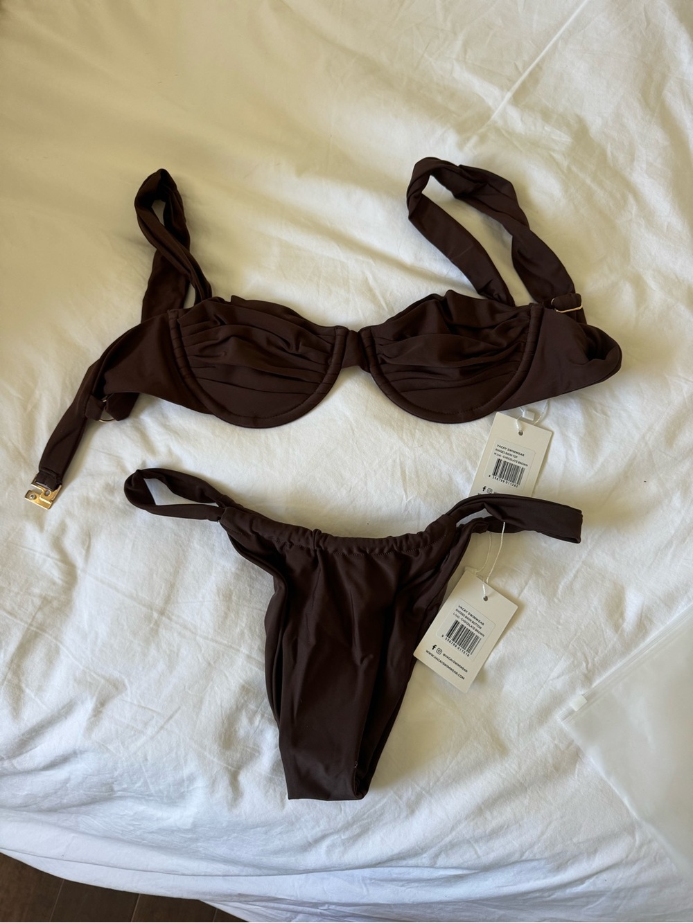 Brown Two-Piece Bikini Set